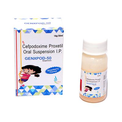 GENXPOD 50 STRAWBERRY FLAVOUR Suspension 30ml - Bacterial Infections-Cep