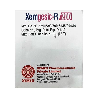 XEMGESIC R 200 Capsule 10's - Pain relief-Nsa