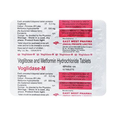 Voglidase M Tablet 10'S - Diabetes-Ant