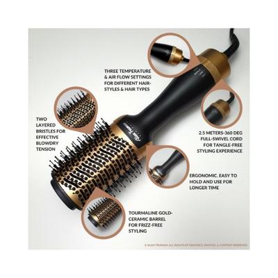 Alan Truman The Blow Brush Gold Ceramic 1's - Multi-Stylers