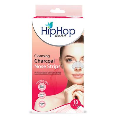 Hiphop Skincare Deep Cleansing Charcoal Nose Strips For Women - 10 Strips 1's - Masks & Peels