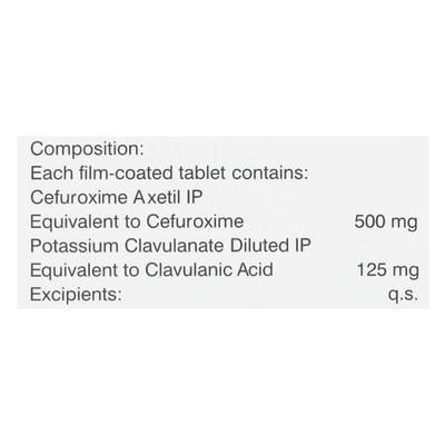 Forcef CV 500mg Tablet 6'S - Bacterial Infections-Cep
