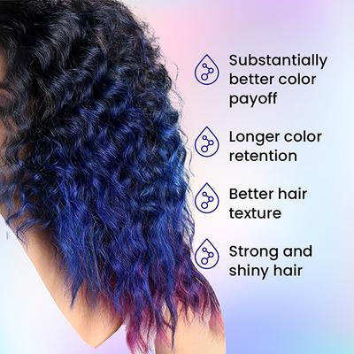 Anveya Moroccan Blue Semi Permanent Hair Color 100 ml - Crème
