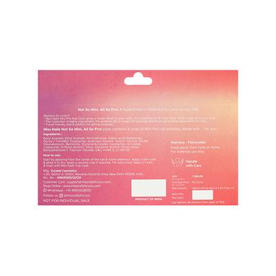 Miss Nails Mini Pro Just The Way You Are 6ml each 6's - Nail Polish
