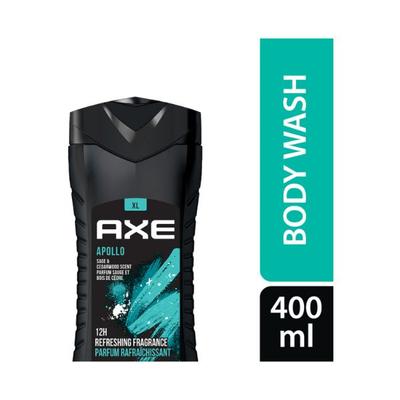 Axe Apollo 3 In 1 Body Face & Hair Wash for Men Long-Lasting Fragrance 400 ml - Shower Gels & Body Wash