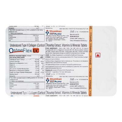 OSTEEFLEX UC Tablet 10's - Supplements-Vam