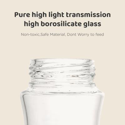 R for Rabbit First Feed Glass Feeding Bottle 120 ml - Sea Green 1's - Feeding & Nursing