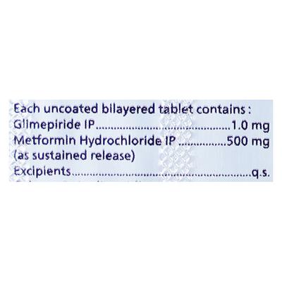 GLYCINOVA G 1mg Tablet 10's - Diabetes-Ant