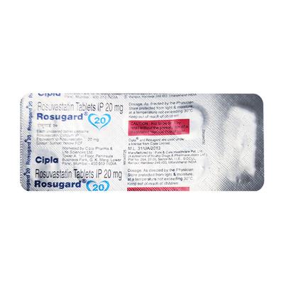 ROSUGARD 20 Tablet 10's - High Cholesterol-Dys
