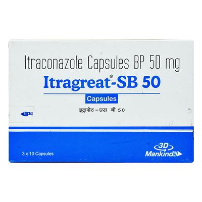 ITRAGREAT SB 50 Capsule 10's - Fungal Infections-Anf