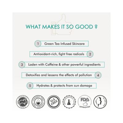 mCaffeine Green Tea Day Hydration Routine 140 ml - Face Gels