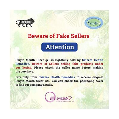 Smyle Mouth Ulcer Gel 10 gm - Mouth Ulcer
