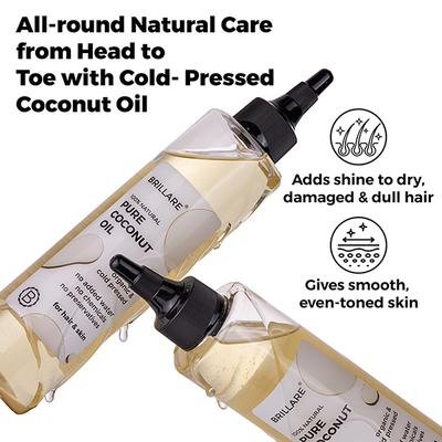 Brillare Pure Coconut Oil 200 ml - Hair Oils