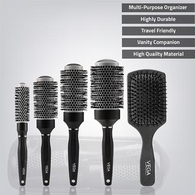 Vega Professional Ceramix Shine Hair Brush Set Brushes (VPPHB-16) 5's - Hair Brushes