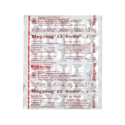 Megavog 0.3mg Tablet 30'S - Diabetes-Ant