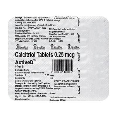 ACTIVE D Tablet 30's - Supplements-Vit