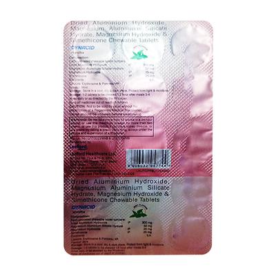 DYNACID Mint Flavour Chewable Tablet 15's - Ulcer/Reflux/Flatulence-Aaa