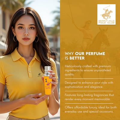 Beverly Hills Polo Club Pour Femme No.1 Eau De Parfum For Women 50 ml - Women Perfumes (Edt/Edp)