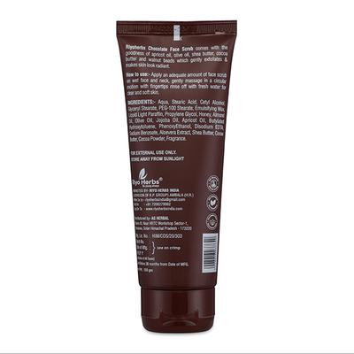 Riyo Herbs Chocolate Face Scrub - Apricot Oil & Cocoa Butter 100 gm - Face Scrubs