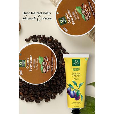 Organic Harvest Coffee Body Butter Cream for Women, Deep Moisturizing Cream for Dry Face & Body Skin, Sulphates & Parabens Free 100 gm - Shower Gels & Body Wash