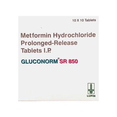 Gluconorm SR 850mg Tablet 10'S - Diabetes-Ant
