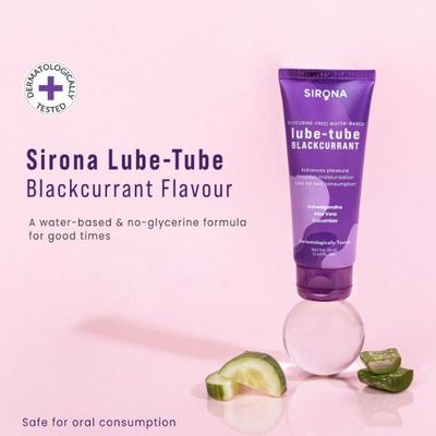 Sirona Glycerine Free Blackcurrent Lubricant Gel for Men & Women 50 ml - Gels