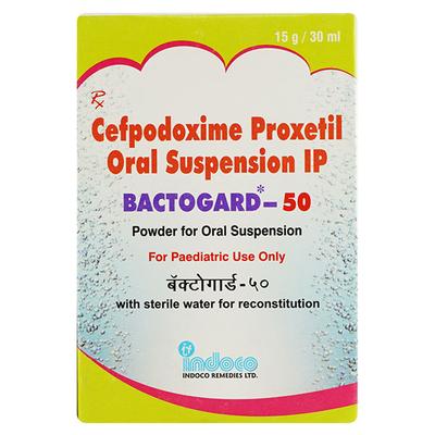 BACTOGARD 50mg Oral Suspension 30ml - Bacterial Infections-Cep