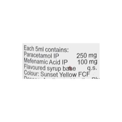 Pacimol MF 250mg Suspension 60ml - Fever-Non