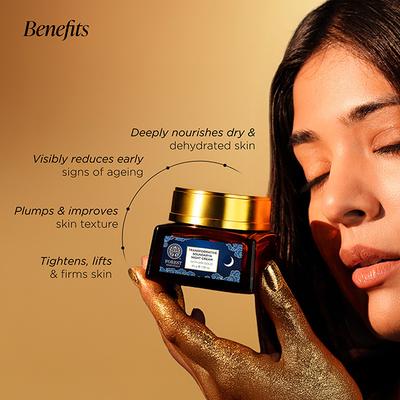 Forest Essentials Transformative Soundarya Night Cream With 24K Gold Cream for Dry Skin 12 gm - Night Cream