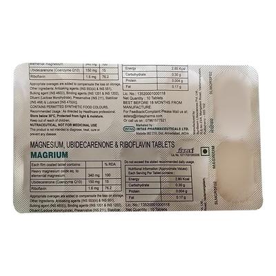 MAGRIUM Tablet 10's - Supplements-Vam