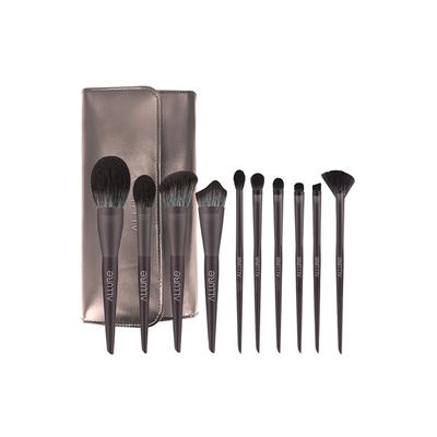 ALLURE Professional Makeup Brush Set with makeup brushes bag (Pack of 10) 1's - Face Brush