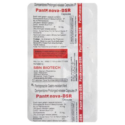 PANTONOVA DSR Capsule 10's - Ulcer/Reflux/Flatulence-Aaa
