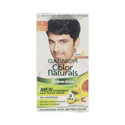 Garnier Color Naturals Creme Riche for Men - 1 Natural Black 60 gm - Crème