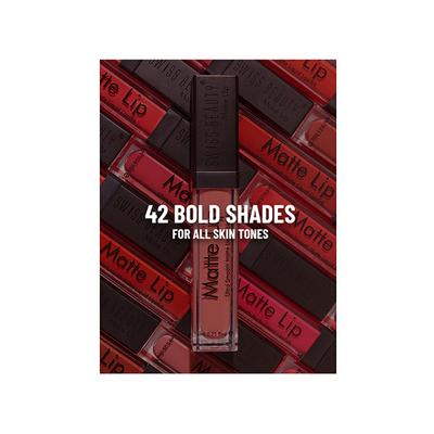 Swiss Beauty Ultra Smooth Matte Liquid Lipstick, Shade- Berry Boom 6 ml - Liquid Lipsticks