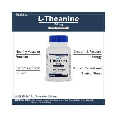 Healthvit L-Theanine - Tablets 60's - Calcium And Minerals