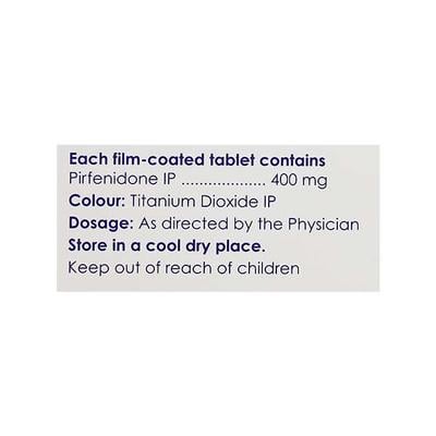 PIRFENEX 400mg Tablet 15's - Idiopathic Pulmonary Fibrosis