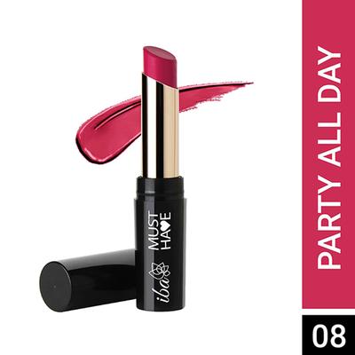 Iba Must Have Transfer Proof Ultra Matte Lipstick - 08 Party All Day 3.2 gm - Lipsticks