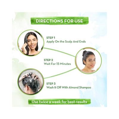 Mamaearth Almond Hair Mask For Smoothening Hair with Cold Pressed Almond Oil & Vitamin E for Healthy Hair Growth 200 gm - Hair Masks & Packs