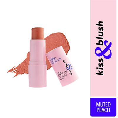 Blue Heaven Kiss & Blush Lip And Cheek Tint, Muted Peach 8.5 gm - Blushes