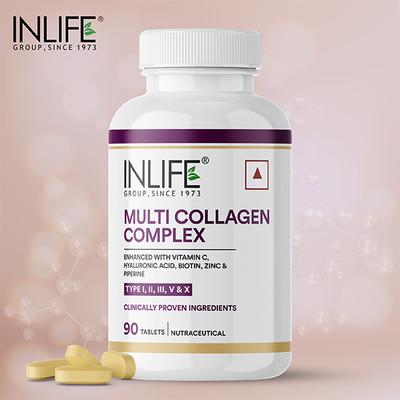 INLIFE Multi Collagen Complex Tablets 90's - Hair & Skin