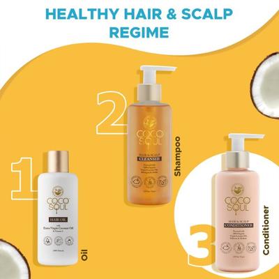 Coco Soul Conditioner - Hair + Scalp -With Coconut & Ayurveda- Paraben & Sulphate Free 200ml - Conditioners