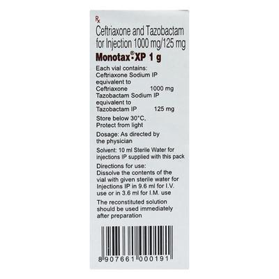 Monotax XP 1gm Injection 1's - Bacterial Infections-Cep