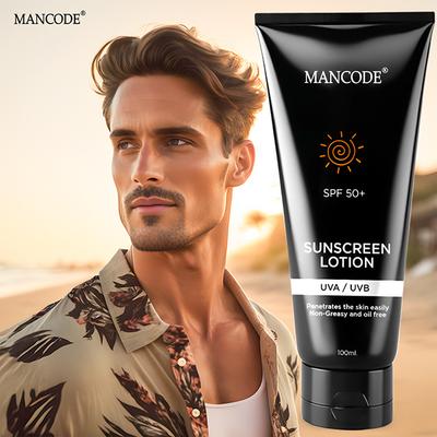 Mancode Spf 50+ Sunscreen Lotion 100 ml - Face Sunscreen