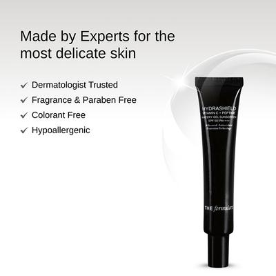 The Formularx Hydrashield Vitamin C + Peptide Sunscreen SPF 50 PA++ for Oily, Sensitive Skin 50 gm - Face Sunscreen