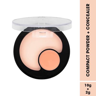 Fashion Colour 2 In 1 Compact Powder & Concealer, 004 12gm - Compact Powder