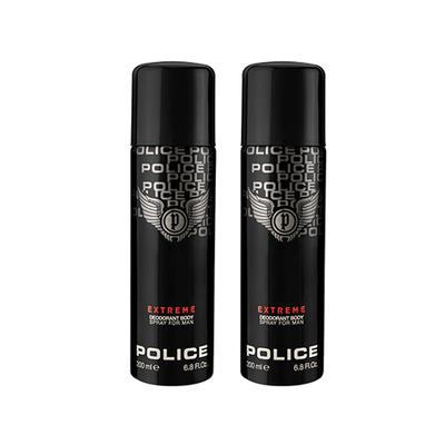 Police Extreme Deodorant Spray 200ml + 200ml 2's - Men Deodorants/Roll-Ons