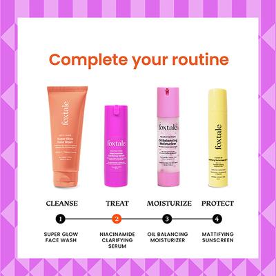 Foxtale 12% Niacinamide Serum with Azelaic Acid for Oil Control & Brightening 30ml - Face Serum