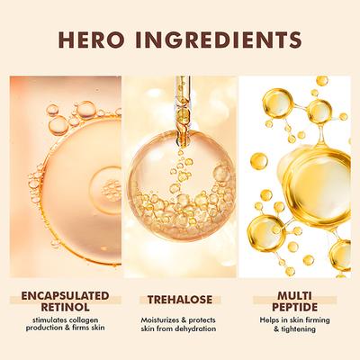 Conscious Chemist Peptide & 0.2% Encapsulated Retinol Anti Aging Face Serum for Fine Lines & Wrinkles 30ml - Face Serum