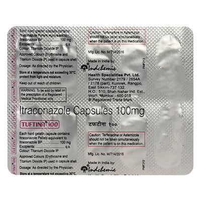 TUFTINA 100 Capsule 10's - Fungal Infections-Anf