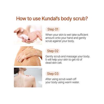 Kundal Macadamia and Sugar Body Scrub Cherry Blossom 550 gm - Shower Gels & Body Wash